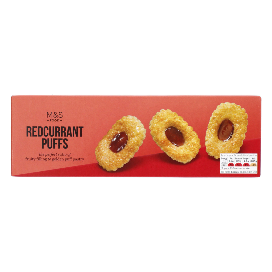 M & S REDCURRANT PUFFS 